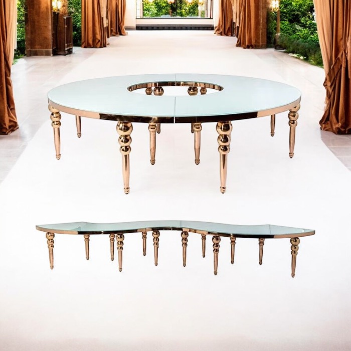 Glass table rentals Portland Oregon